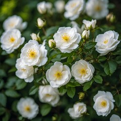 white flowers in the garden