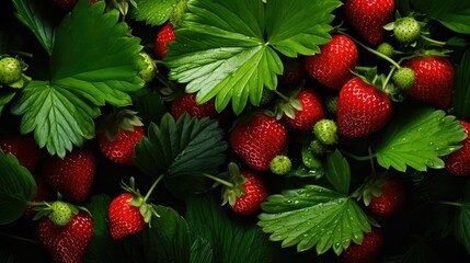 cluster fruit leaves