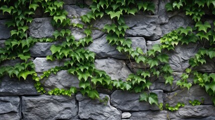 green gray stone wall