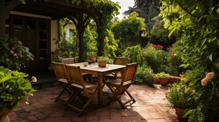 dining outside house