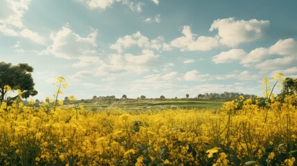 Obraz premium field mustard plant