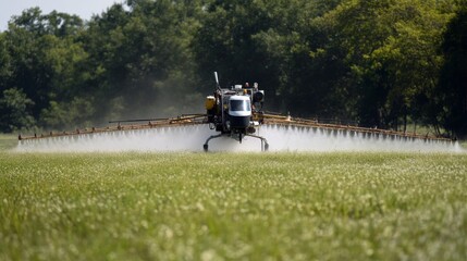 Fototapeta premium Agricultural sprayer in field