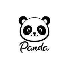 adorable 'Panda' logo, integrating a panda face into the typography.