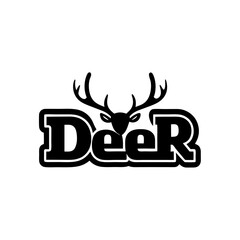 vector illustration of a deer