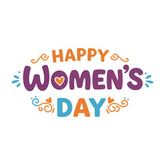 Happy women day illustration