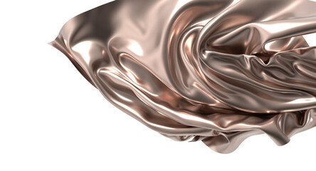Rose Gold Silk Drape Abstract Background