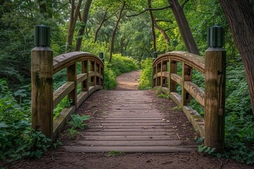 Fototapeta premium Golden sunlight casting long shadows in a forest captured from above