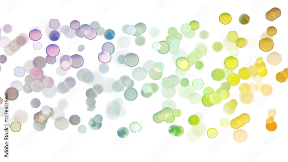 Canvas Prints blurred bokeh colors light glowing on transparent background