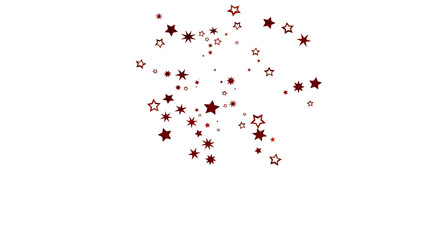 Red Star Burst on White Background