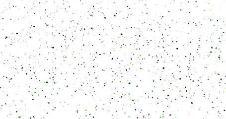 Colorful Confetti against a White Background Tranparent BG Confeti