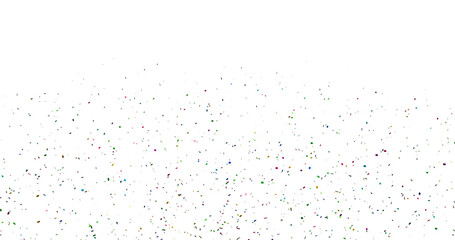 Colorful Confetti against a White Background Tranparent BG Confeti
