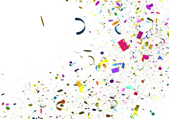 Vibrant confetti burst, celebration, party, festive, background, design element, joy, fun, colorful, graphic, image
