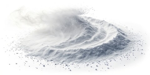 Powder Explosion White Dust Cloud, Hill Composition, Abstract Art, Powder texture, Photography Powder Photography, Abstract Art