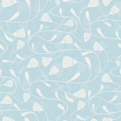 Seamless floral pattern for fabric print