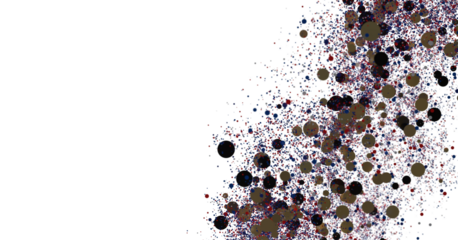 Abstract Colorful Confetti Explosion on White Background Stock Photo