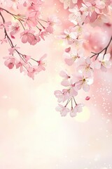 Beautiful cherry blossom flower at full blooming in Spring.