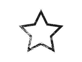 Grunge border in star form