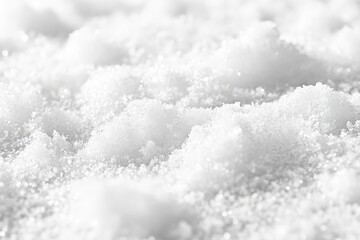 Close up of a snowy surface and bright blue sky background