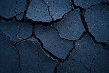 Fototapeta premium Dry cracked earth texture background, drought and climate change concept