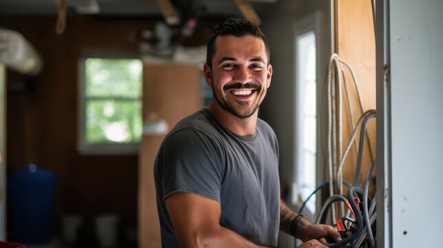 Electrician at Work – Professional Maintenance, Tools, and Technical Service Concepts