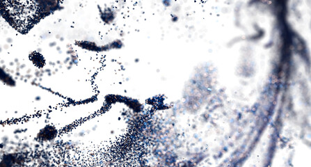 Obraz premium High-resolution stock photo of abstract blue particles on white background. Perfect for design projects.