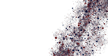 Colorful particle splash, design element.  Perfect for websites and presentations.