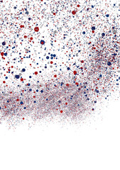 Red Blue Grey Confetti Explosion Background