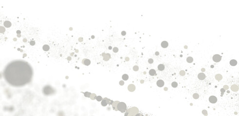 Abstract Gray Bubbles Background: White Space, Bokeh Effect, Particle Texture