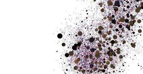 Abstract Colorful Confetti Burst Stock Photo
