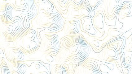 Fototapeta premium Abstract pattern with lines topographic map background. The black on white contours vector topography stylized height of the