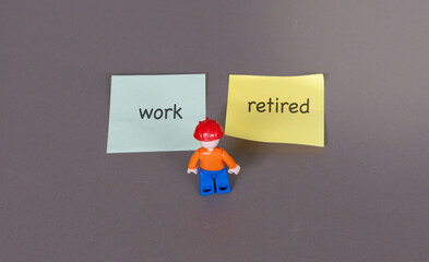 work or retired decision of a worker