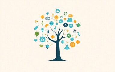 eco-friendly tree illustration