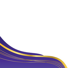Elegant Gold and Purple Border Design