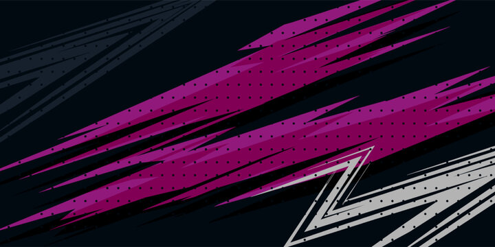 Abstract sporty background with exclusive colors. Abstract racing graphic design, vector design for vehicle wrap, t-shirt, jersey, gamer, esport, racing car, rally, and adventure ready to print.