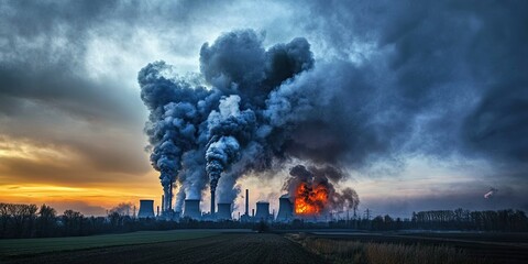 captures the aftermath of a catastrophic accident at a large nuclear power station