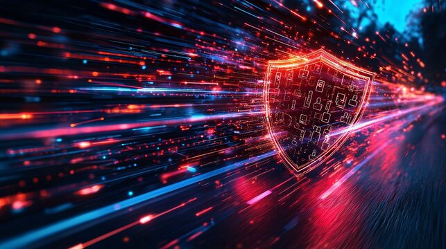 cybersecurity defense shield with dynamic data movement