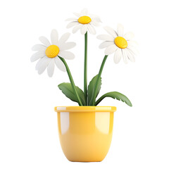 yellow flowers in a pot