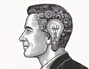 man with idea
