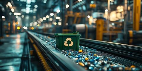 recyclable waste management in a modern facility