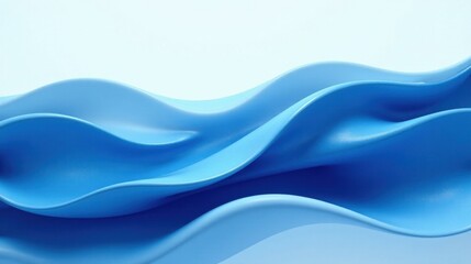 Obraz premium Abstract Blue Wave Forms A Serene and Stylish Background for Design Projects
