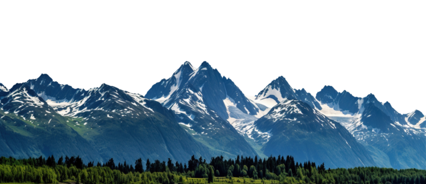 Alaska mountain range wilderness nature landscape snowy mountains wallpaper