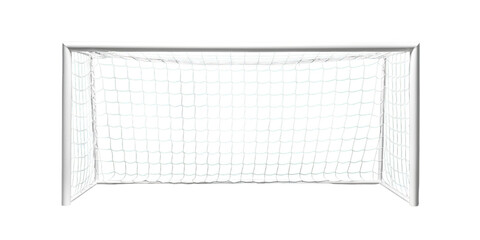 White football soccer goal net transparent PNG set bundle isolated background