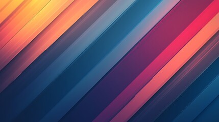 Obraz premium Abstract Diagonal Stripes Colorful Gradient Design