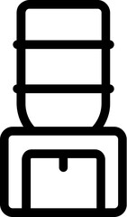 Water filter line icon 