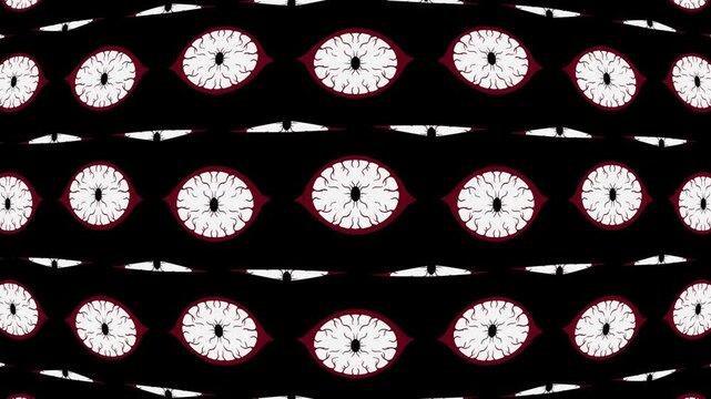 evil eye pattern 2d animation