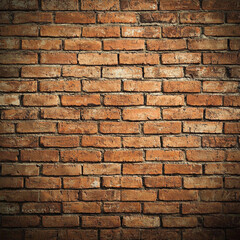 Obraz premium Rustic brown brick wall texture