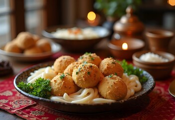 Fototapeta premium The Historical Origins of Traditional Ramadan Dishes in Various Cultures