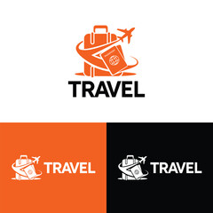 Victor Travel Logo Template Travel Plane Logo Design with Airplanes The logo Can be for Corporate Businesses