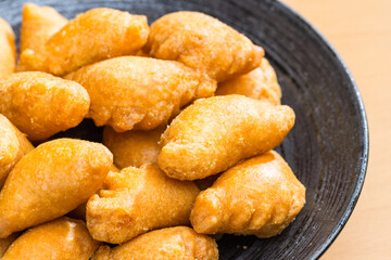 Traditional Chinese Fried Pastry dumpling for Lunar New Year Celebration