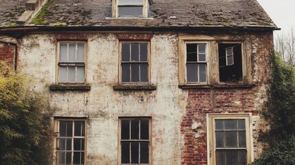 The old house, hereford with many windows